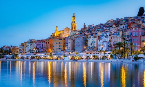 View,On,Old,Part,Of,Menton,,Provence-alpes-cote,D'azur,,France,Europe